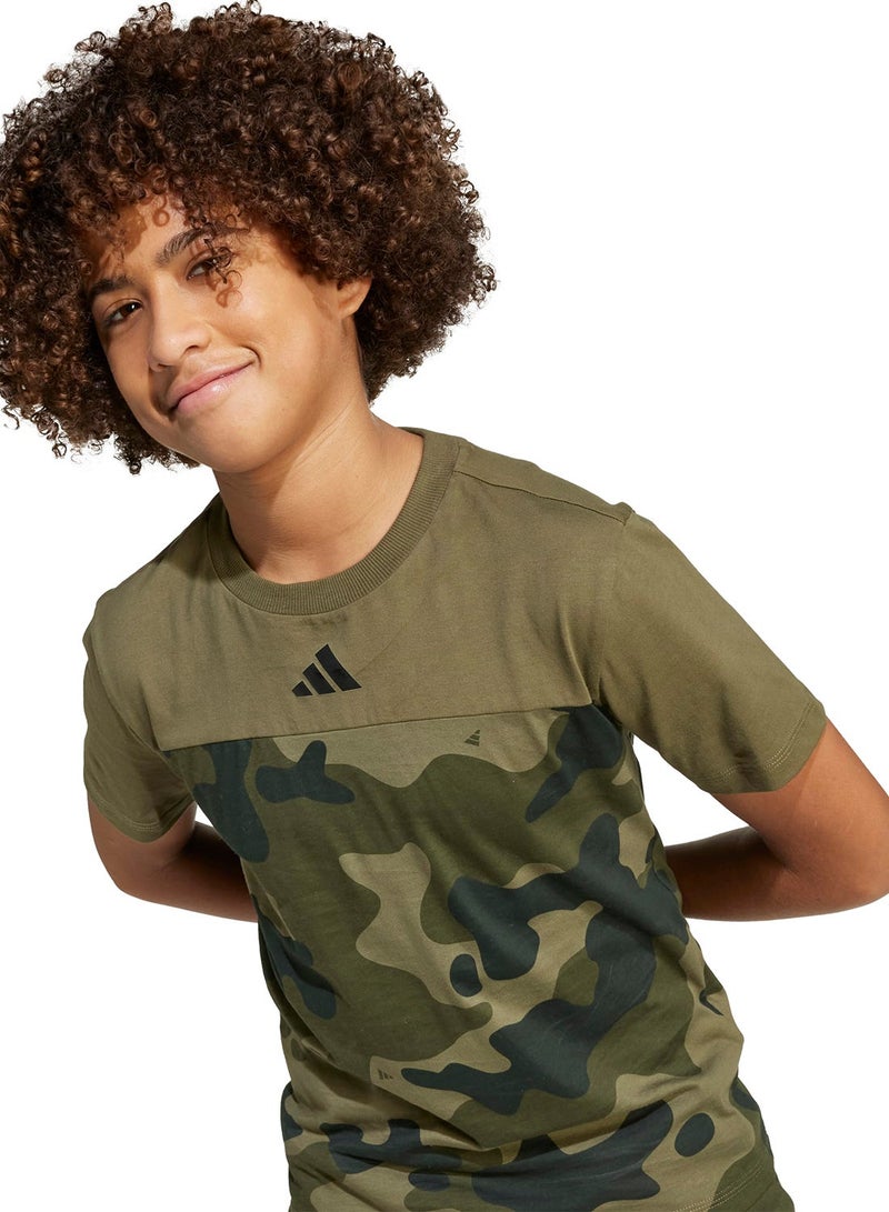 Adidas Youth Seasonal Essential Camo T-Shirt - Image 3